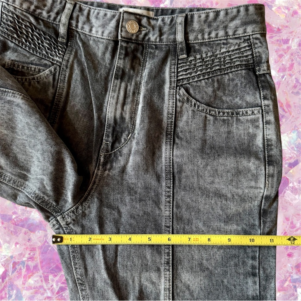 ISABEL MARANT ETOILE HOMINY JEANS 8 10 80s Denim Pants Trousers Straight Skinny - Picture 11 of 16